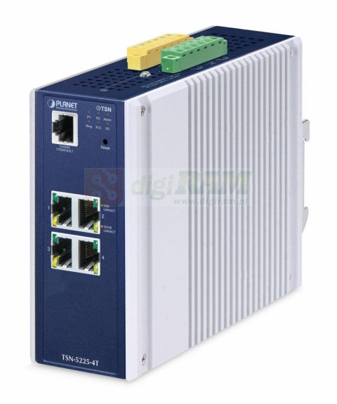 Planet TSN-5225-4T IP30 DIN-rail Industrial L2+