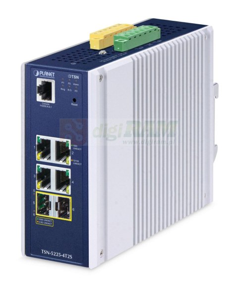 Planet TSN-5225-4T2S IP30 DIN-rail Industrial L2+