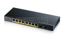 Przełącznik GS1900-10HP v2 8port L2 PoE 70W 2xSFP 802.3at Switch Smart