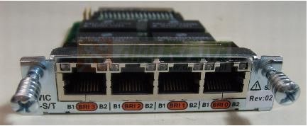 Cisco HWIC-4B-S/T=-RFB 4-PORT ISDN BRI HIGH-SPEED