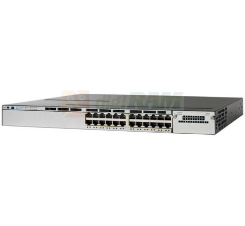 Cisco WS-C3750X-24P-E-RFB 0X-24P-E Network Switch