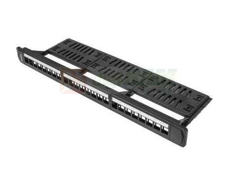 Patch panel Lanberg PPKS-1124-B (1U; 19")