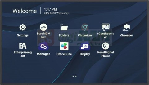 Viewsonic CDE4330 signage display 109,2 cm (43") Wi-Fi 450 cd/m2 4K Ultra HD Czarny Ekran dotykowy Procesor wbudowany Android 11