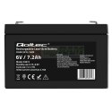 QOLTEC AKUMULATOR AGM 6V, 7.2 AH