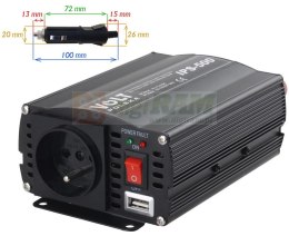 PRZETWORNICA VOLT POLSKA IPS-500 12V / 230V 350/500 W