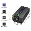 QOLTEC PRZETWORNICA NAPIĘCIA MONOLITH 1200 MS WAVE | 12V NA 230V | 600/1200W | USB