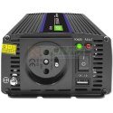 QOLTEC PRZETWORNICA NAPIĘCIA MONOLITH 1200 MS WAVE | 12V NA 230V | 600/1200W | USB