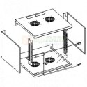 TECHLY SZAFKA WISZĄCA ZŁOŻONA 9U 500X320 RACK 19 D