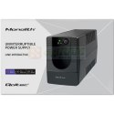 Qoltec 53774 zasilacz UPS Technologia line-interactive 1 kVA 600 W 1 x gniazdo sieciowe