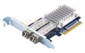 Qnap QXP-16G2FC, 2x 16Gb Gen 5 Fibre Channel card with SFP+ transceivers(2x 16Gb LC SR), PCIe Gen3 x8, Low profile, up to 125 me