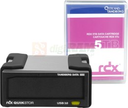 TANDBERG RDX EXTERNAL DRIVE KIT/WITH 5TB BLACKUSB3+