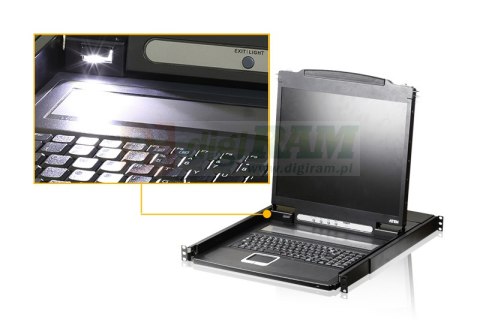 ATEN CL1000N KVM Konsola LCD 19" + klawiatura + touchpad ATEN CL1000N KVM Konsola LCD 19" + klawiatura + touchpad