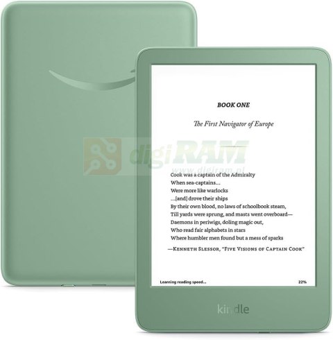 Ebook New Kindle (11th Generation) - 2024 release 6" glare-free 16GB Wi-Fi (Ad-supported) Matcha