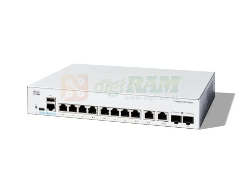 Cisco C1200-8T-E-2G 8T-E-2G Smart Switch, 8 Port