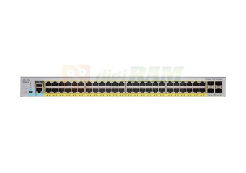 Cisco WS-C2960L-48TQ-LL Q-Ll Network Switch, 48