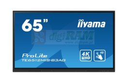 Monitor 65 cali TE6512MIS-B4AG 40pkt,IPS,4K,24/7,7H, ANDROID 14, RK3576, 8/128GB, EDLA, Essential