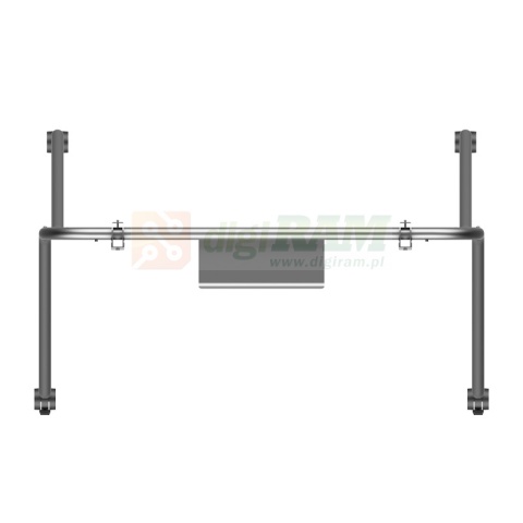 Wózek mobilny podłogowy FMC-07 do montażu monitorów 55-86 cali