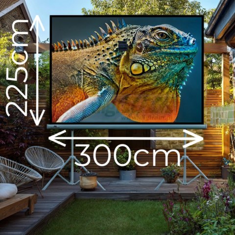 Ekran projekcyjny MC-712 150" 4:3 dwa statywy