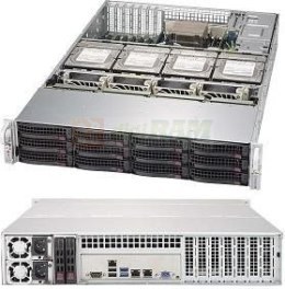 Supermicro CSE-829HE1C4-R1K02LPB 829He1C4-R1K02Lp Rack Black,