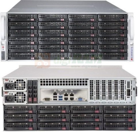 Supermicro CSE-847BE1C12-R1K68LPB4 847Be1C12 Rack Black 1600 W