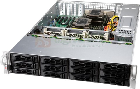 Supermicro CSE-LA26E1C4-R609LP Computer Case Rack Black,