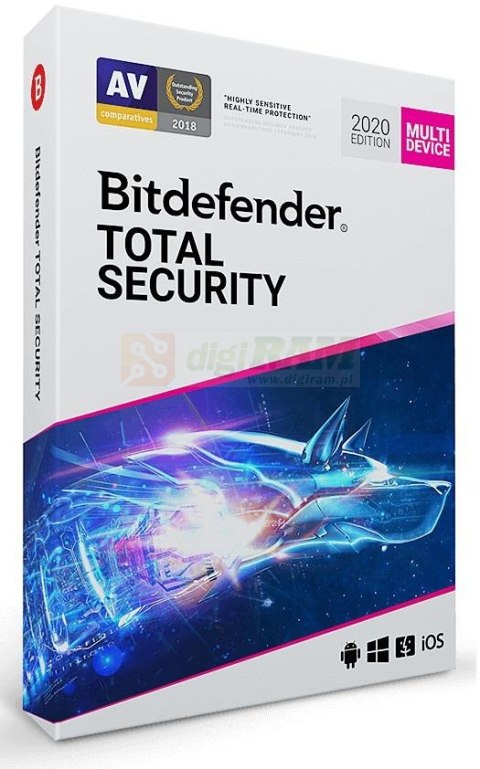 BITDEFENDER Total Security (10 stan.; 24 miesiące; Wersja cyfrowa; Domowa, Komercyjna)