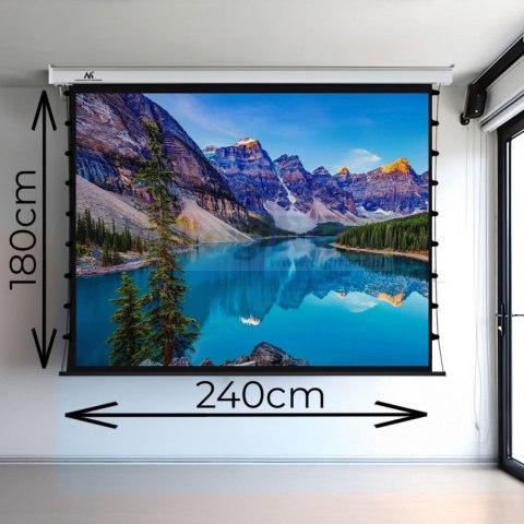 Ekran elektryczny z naciągiem Premium MC-992