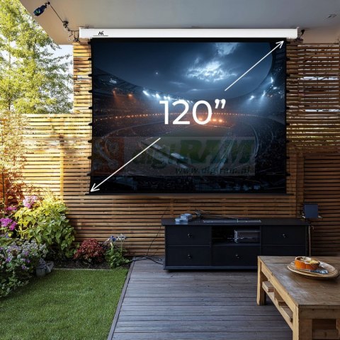 Ekran elektryczny z naciągiem Premium MC-992