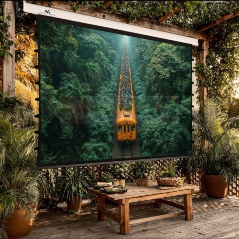 Ekran elektryczny z naciągiem Premium MC-992