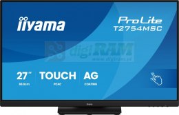 Monitor 27 cali ProLite T2754MSC-B2AG POJ.10PKT.IPS,Powłoka AG, FHD,300cd,2x2W