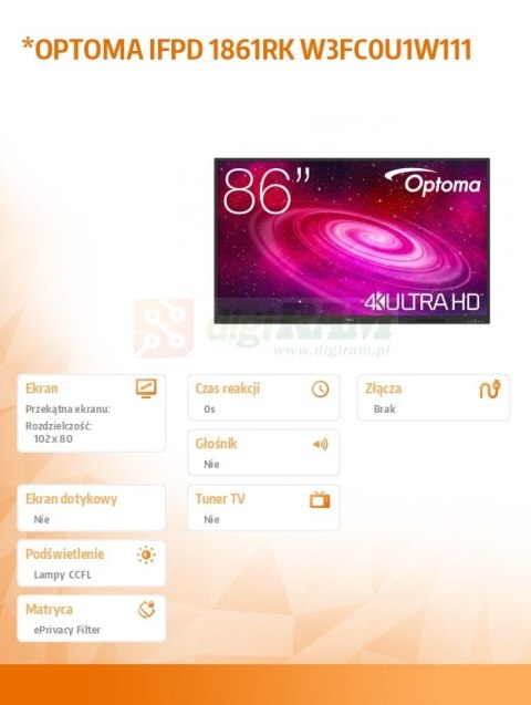 Monitor IFPD 1861RK W3FC0U1W111