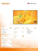Monitor wielkoformatowy 43UL5Q-E 500cd/m2 UHD 24/7