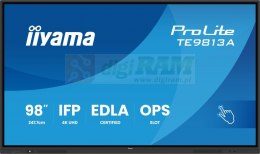 Monitor wielkoformatowy 98 cali TE9813A-B2AG INFRARED,40pkt,IPS,4K