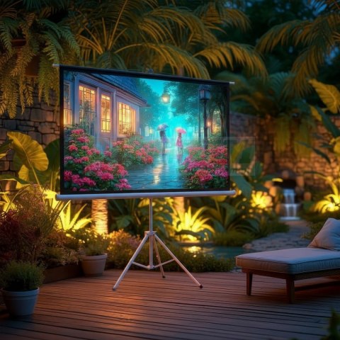 Ekran projekcyjny MC-595 na stojaku 100 4:3 200x150