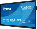 Monitor interaktywny 75 cali TE7515A-B2AG, VA,4K,40pkt,550cd,DeepContrast-IR+, HDMI x2,DP,USB-C, 2 x 20W, OPS Slot x1, 5xUSB,