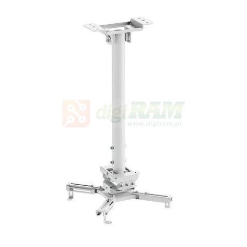 Uchwyt sufitowy do projektora CL25-540WH1 h:60,5-90,5 cm biały