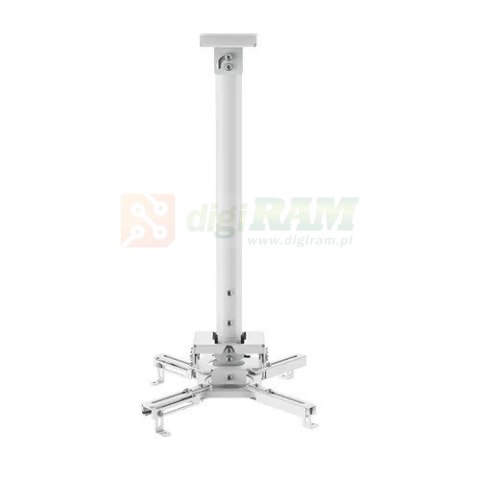 Uchwyt sufitowy do projektora CL25-540WH1 h:60,5-90,5 cm biały