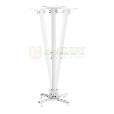 Uchwyt sufitowy do projektora CL25-540WH1 h:60,5-90,5 cm biały