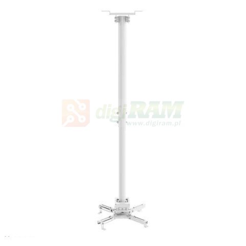 Uchwyt sufitowy do projektora CL25-550WH1 h:74,5-114,5 cm biały