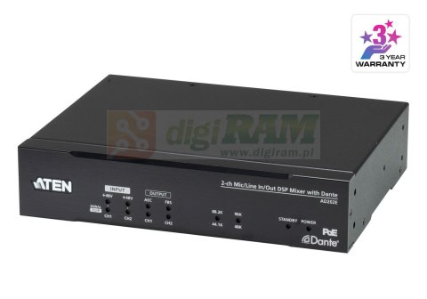 Aten AD202E-AT DSP Mixer with 2-ch Mic-Line