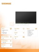 Monitor 100DM66E 100 cali 4K VA Digital Signage Display 24/7