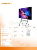Monitor interantywny 86MR6DE-E 86 cali 4K GoBoard Advanced Interactive Display