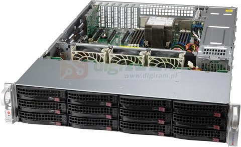 Supermicro CSE-826BAC12-R802LPB Computer Case Rack Grey 800 W