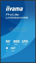 Monitor profesjonalny 50 cali LH5066UHSB-B1AG IPS,4k,800cd,1200:1,Android14,6.5ms ,2xHDMI, USB-C, RJ45, 2xUSB, 2x10W, WiFi, ii