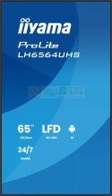 Monitor profesjonalny 65 cali LH6566UHSB-B1AG 4K, VA, A14, 800cd, 5000:1, 6,5ms, 2xHDMI, USB-C, RJ45, 2xUSB, 2x10W, WiFi, iiS