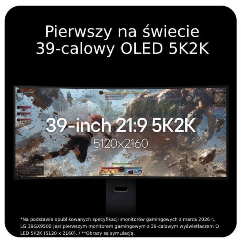 Monitor zakrzywiony gamingowy 39 cali 39GX950B-B
